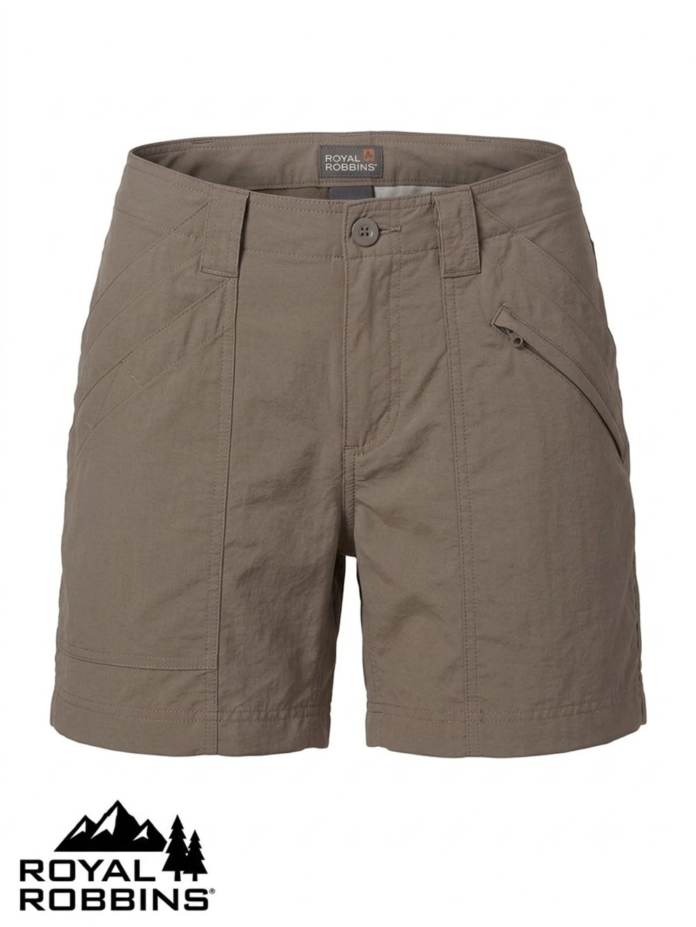 Royal Robbins Backcountry Shorts Womens 6 Small Khaki Supplex Hike Trail Camp